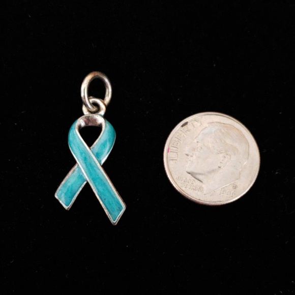 Beaucoup Designs Ovarian Cancer Ribbon Charm - Picture 2 of 2